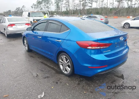 2017 Hyundai Elantra Limited z USA, uszkodzony, nr VIN 5NPD84LF8HH128633